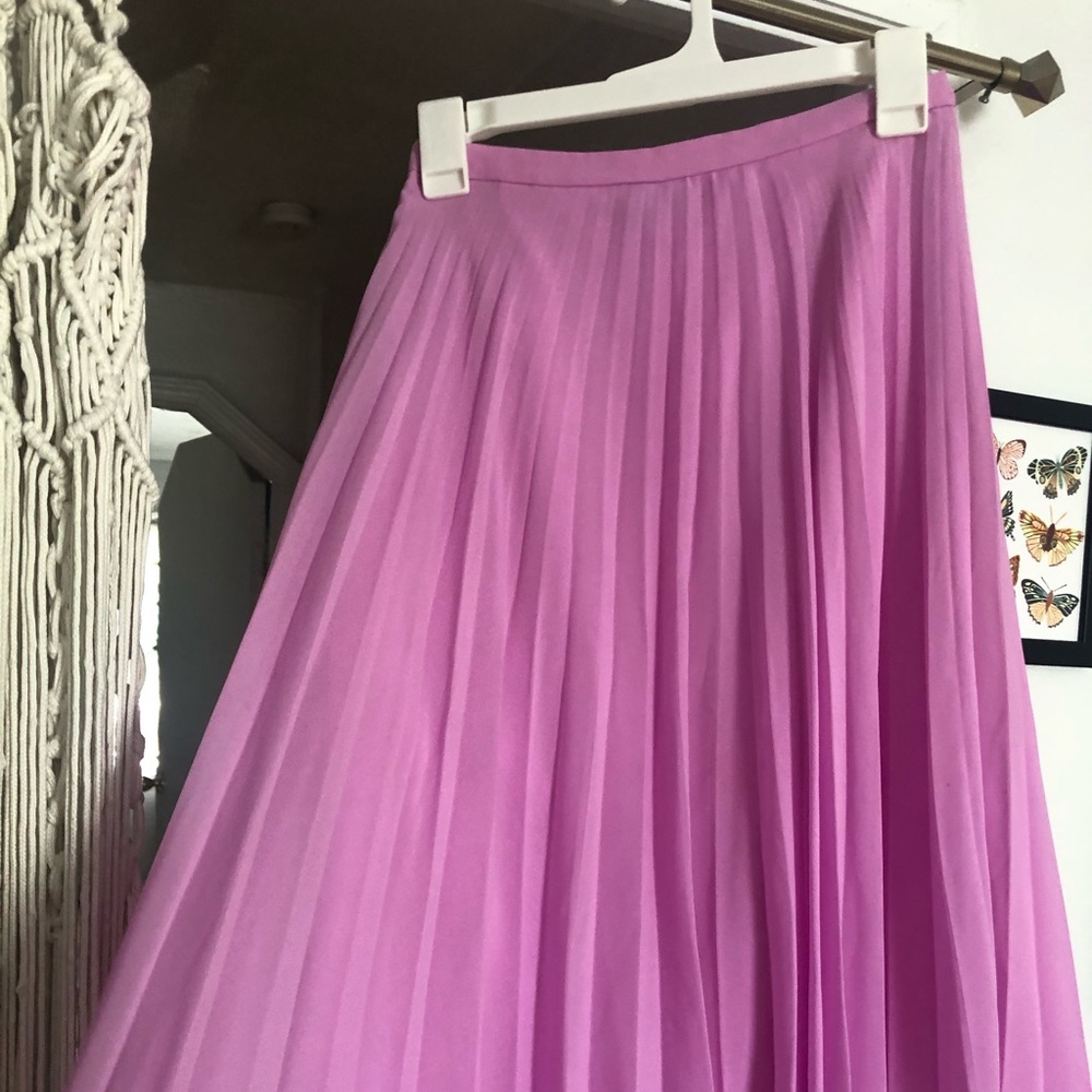 Asos knee length accordion skirt